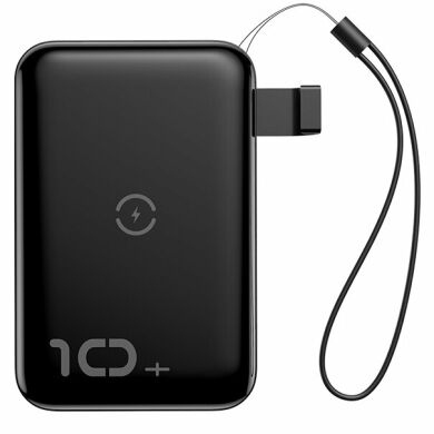 Внешний аккумулятор с беспроводной зарядкой BASEUS Mini S Wireless Charger 10000mAh (PPXFF10W-01) - Black