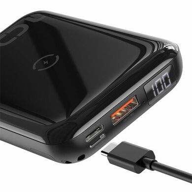 Внешний аккумулятор с беспроводной зарядкой BASEUS Mini S Wireless Charger 10000mAh (PPXFF10W-01) - Black