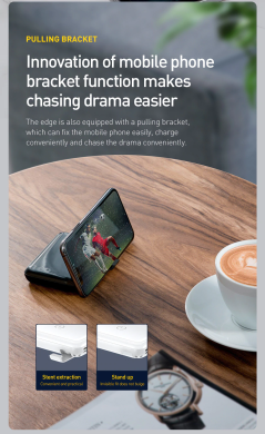 Внешний аккумулятор с беспроводной зарядкой BASEUS Mini S Wireless Charger 10000mAh (PPXFF10W-01) - Black