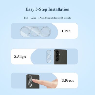 Защитное стекло на камеру LEREACH Camera Lens Protector для Samsung Galaxy S26 (S942) - Black