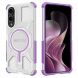 Защитный чехол Deexe Clear Bibercas для Samsung Galaxy S25 Edge (S937) - Purple. Фото 1 из 7
