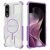 Захисний чохол Deexe Clear Bibercas для Samsung Galaxy S25 Edge (S937) - Purple