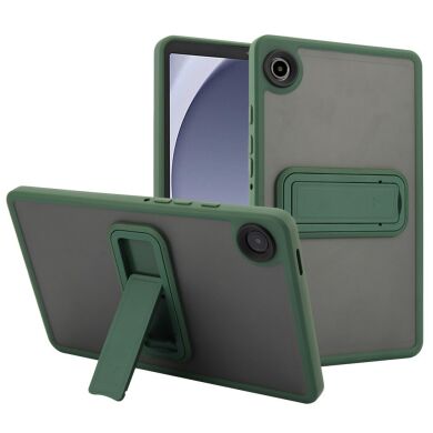 Защитный чехол Deexe Crystal Kickstand для Samsung Galaxy Tab A9 (X110/115) - Green