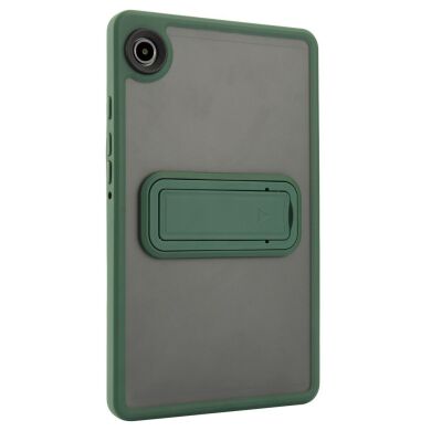 Защитный чехол Deexe Crystal Kickstand для Samsung Galaxy Tab A9 (X110/115) - Green