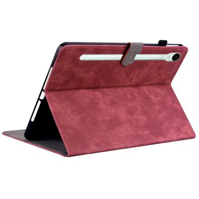 Защитный чехол Deexe Cute Tiger для Samsung Galaxy Tab S11 (X730/X736) - Red