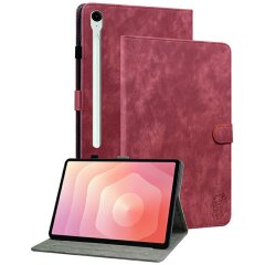 Защитный чехол Deexe Cute Tiger для Samsung Galaxy Tab S11 (X730/X736) - Red