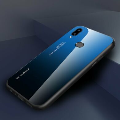 Защитный чехол Deexe Gradient Color для Samsung Galaxy A10s (A107) - Blue/Black