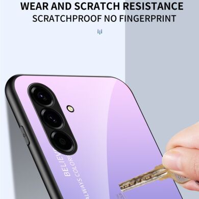 Защитный чехол Deexe Gradient Color для Samsung Galaxy A57 (A576) - Blue / Black