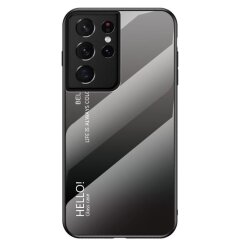 Захисний чохол Deexe Gradient Color для Samsung Galaxy S21 Ultra - Black / Grey