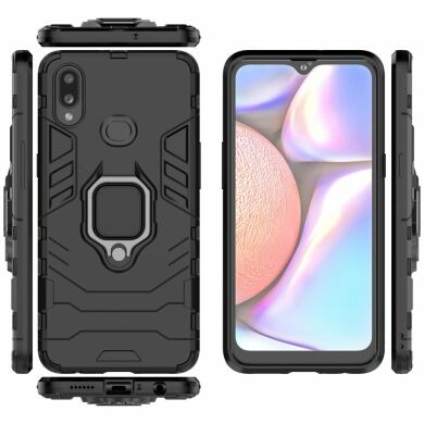 Защитный чехол Deexe Hybrid Case для Samsung Galaxy A10s (A107) - Black