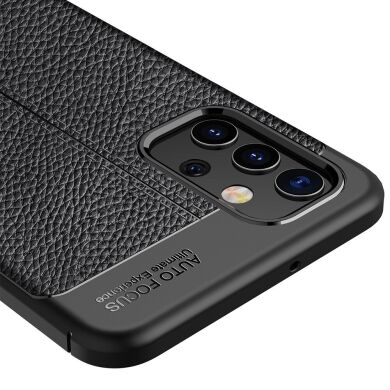 Захисний чохол Deexe Leather Cover для Samsung Galaxy A32 (А325) - Black