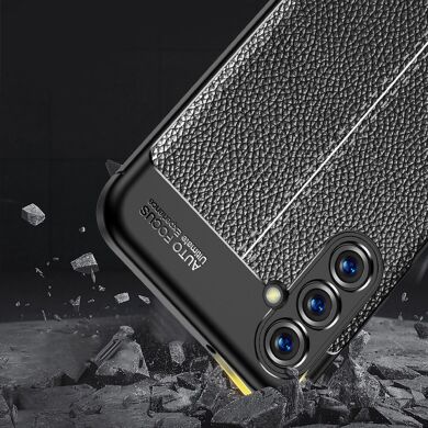 Захисний чохол Deexe Leather Cover для Samsung Galaxy M14 (M146) - Black