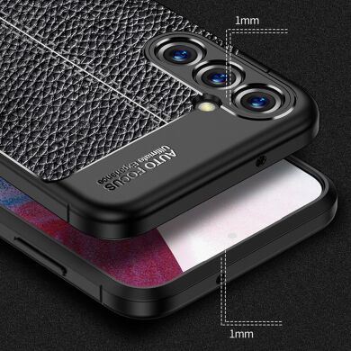 Защитный чехол Deexe Leather Cover для Samsung Galaxy M14 (M146) - Black