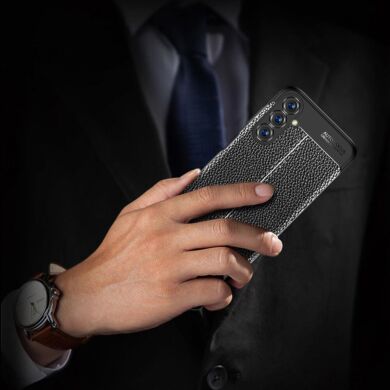 Захисний чохол Deexe Leather Cover для Samsung Galaxy M14 (M146) - Black