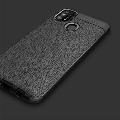 Защитный чехол Deexe Leather Cover для Samsung Galaxy M31 (M315) - Black