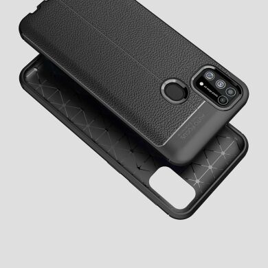 Захисний чохол Deexe Leather Cover для Samsung Galaxy M31 (M315) - Black