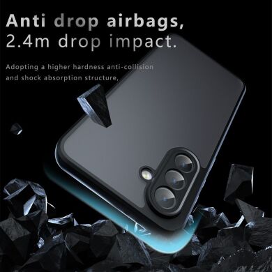 Захисний чохол Deexe Matte Skin для Samsung Galaxy A56 (A566) - Transparent / Black