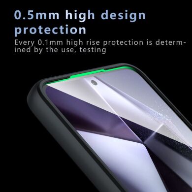 Захисний чохол Deexe Matte Skin для Samsung Galaxy A56 (A566) - Transparent / Black