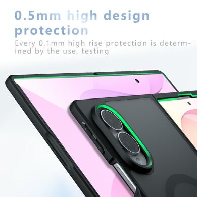 Защитный чехол Deexe Matte Skin with MagSafe (FF) для Samsung Galaxy Fold 8 - Black