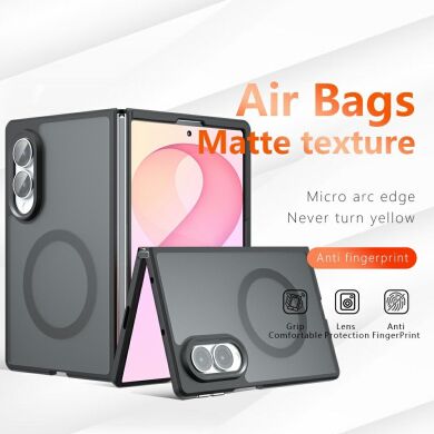 Защитный чехол Deexe Matte Skin with MagSafe (FF) для Samsung Galaxy Fold 8 - Black