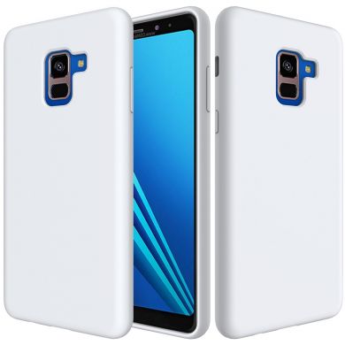 Захисний чохол Deexe Silicone Case для Samsung Galaxy A8+ (A730) - White