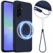 Захисний чохол Deexe Silicone Case with MagSafe для Samsung Galaxy A36 (A366) / A56 (A566) - Dark Blue