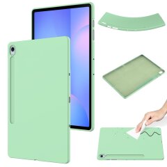 Защитный чехол Deexe Silicone Shell для Samsung Galaxy Tab S10 FE Plus - Green