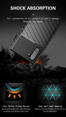 Защитный чехол Deexe Thunder Series для Samsung Galaxy Note 10 (N970) - Black