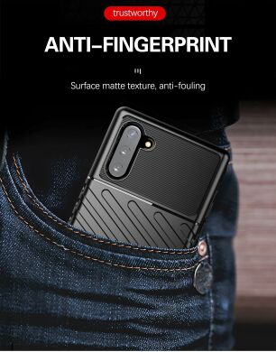 Защитный чехол Deexe Thunder Series для Samsung Galaxy Note 10 (N970) - Black