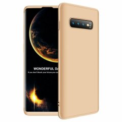 Защитный чехол GKK Double Dip Case для Samsung Galaxy S10 Plus (G975) - Gold