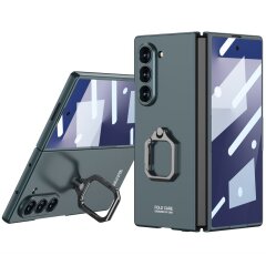 Защитный чехол GKK Ring Shell для Samsung Galaxy Fold 7 - Green