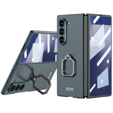 Защитный чехол GKK Ring Shell для Samsung Galaxy Fold 7 - Green