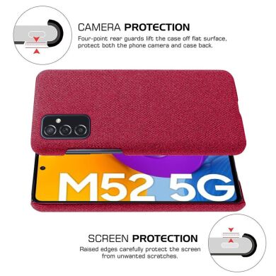 Захисний чохол KSQ Cloth Style для Samsung Galaxy M52 (M526) - Red