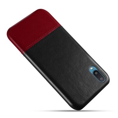 Защитный чехол KSQ Dual Color для Samsung Galaxy A02 (A022) - Black / Wine Red