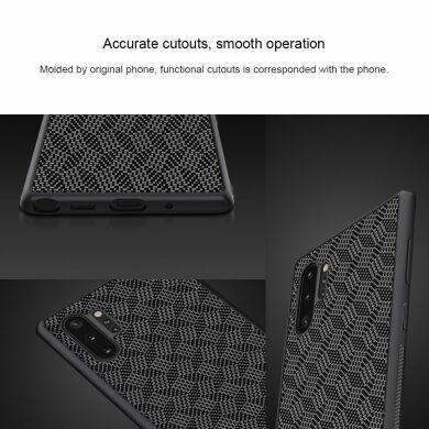 Защитный чехол NILLKIN Synthetic Fiber для Samsung Galaxy Note 10+ (N975) - Silver