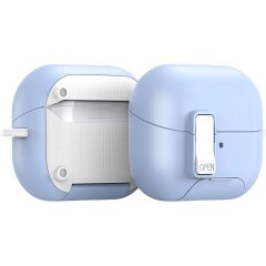Захисний чохол з підставкою DUX DUCIS SECQ Series для Samsung Galaxy Buds 3 / Buds 3 Pro / Buds 3 FE - White / Blue