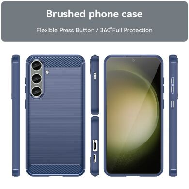 Защитный чехол UniCase Carbon для Samsung Galaxy S24 Plus - Blue