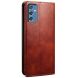Защитный чехол UniCase Leather Wallet для Samsung Galaxy M52 (M526) - Brown. Фото 3 из 18