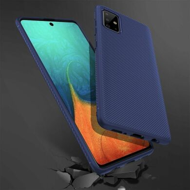 Захисний чохол UniCase Twill Soft для Samsung Galaxy A71 (A715) - Blue