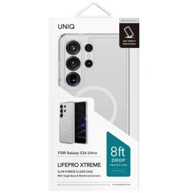Защитный чехол UNIQ LifePro Xtreme with MagSafe для Samsung Galaxy S26 Ultra (S948) UNIQ-GS26UHYB-LPRXMCCLR - Transparent