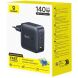 Сетевое зарядное устройство Baseus EnerFill FH11 GaN 3C+U (140W) E0121J00 - Black. Фото 6 из 18