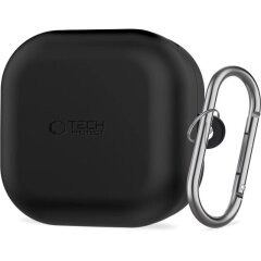 Защитный чехол Tech-Protect Silicone Hook для Samsung Galaxy Buds 4 / Buds 4 Pro - Black