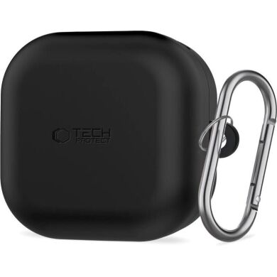Захисний чохол Tech-Protect Silicone Hook для Samsung Galaxy Buds 4 / Buds 4 Pro - Black