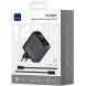 Сетевое зарядное устройство WIWU CHG200 Voyager PD140W + QC3.0 (USB + 3Type-C) + кабель Type-C to Type-C - Grey. Фото 3 из 11