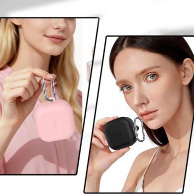 Захисний чохол Tech-Protect Silicone Hook для Samsung Galaxy Buds 4 / Buds 4 Pro - Black