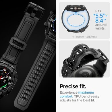 Захисний чохол Spigen (SGP) Rugged Armor Pro (FW) для Samsung Galaxy Watch Ultra (47mm) - Matte Black