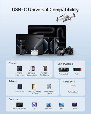 Внешний аккумулятор Baseus EnerCore CR11 67W (20000mAh) + кабель Type-C (PPNMS) - Black
