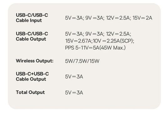 Зовнішній акумулятор Baseus Nomos Qi2 45W (10000mAh) + кабель Type-C (P10078800123-00) - Black