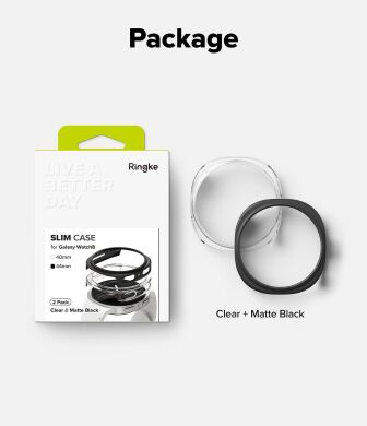 Комплект чохлів RINGKE Slim Case для Samsung Galaxy Watch 8 (44mm) 8800293856146