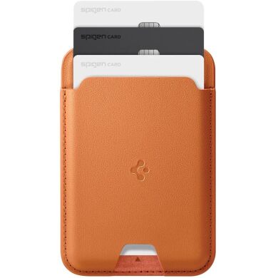 Кардхолдер Spigen Valentinus 3 Cards (MagFit) AFA11339 - Mettalic Orange